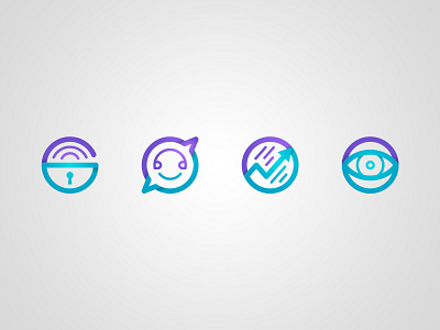 Iconography (WIP) abstract branding flat icon illustration ui vector web