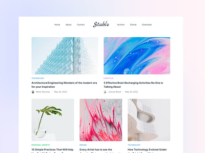 Stablo - JAMStack SaaS & Startup Blog Template