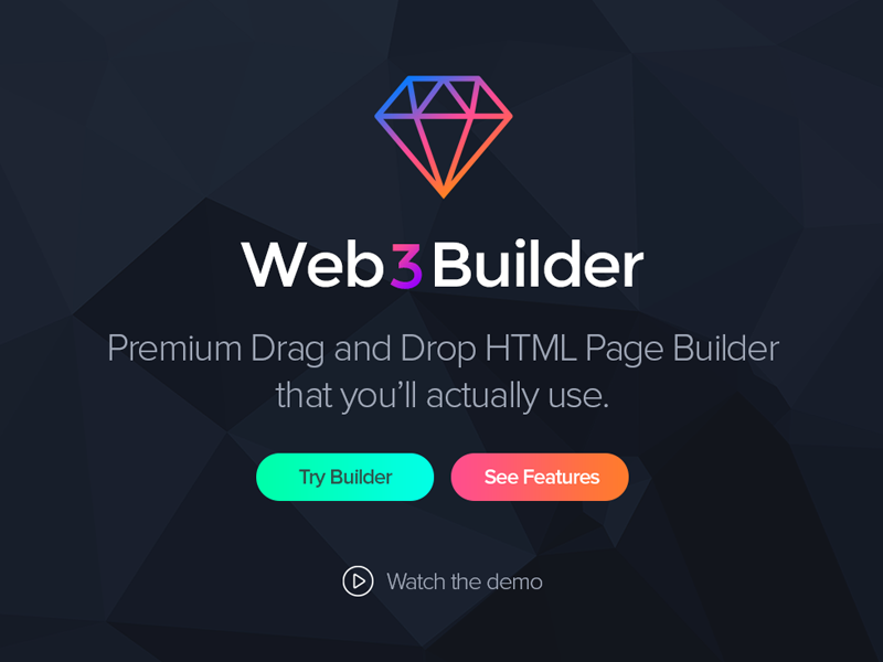 HTML Page Builder Landing Page by Surjith S M on Dribbble