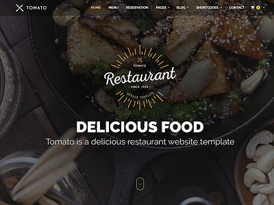 Restaurant Website Template — HTML & PSD food html open table parallax psd recipe responsive restaurant template themeforest video website