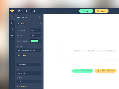 HTML Page Builder — WIP blocks drag and drop html landing page builder simple