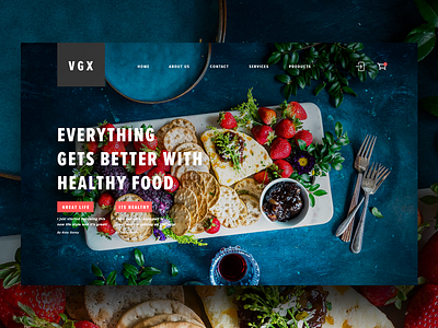 Healthy Food designpiration designwork food graphics health uidesign uxdesign webdesign website