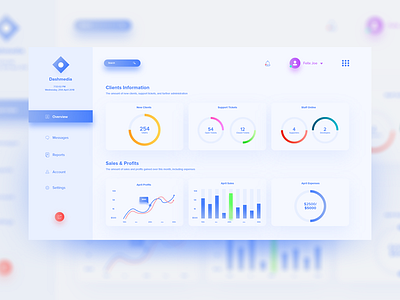 Dashboard UI adobexd graphicdesign uidesign userinterface webdesign website