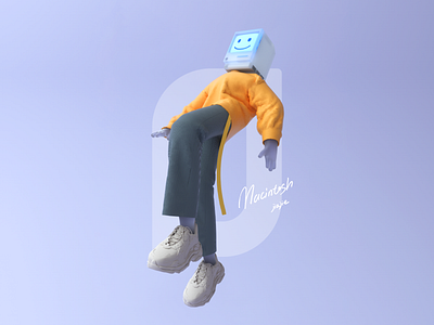 Macintosh boy c4d