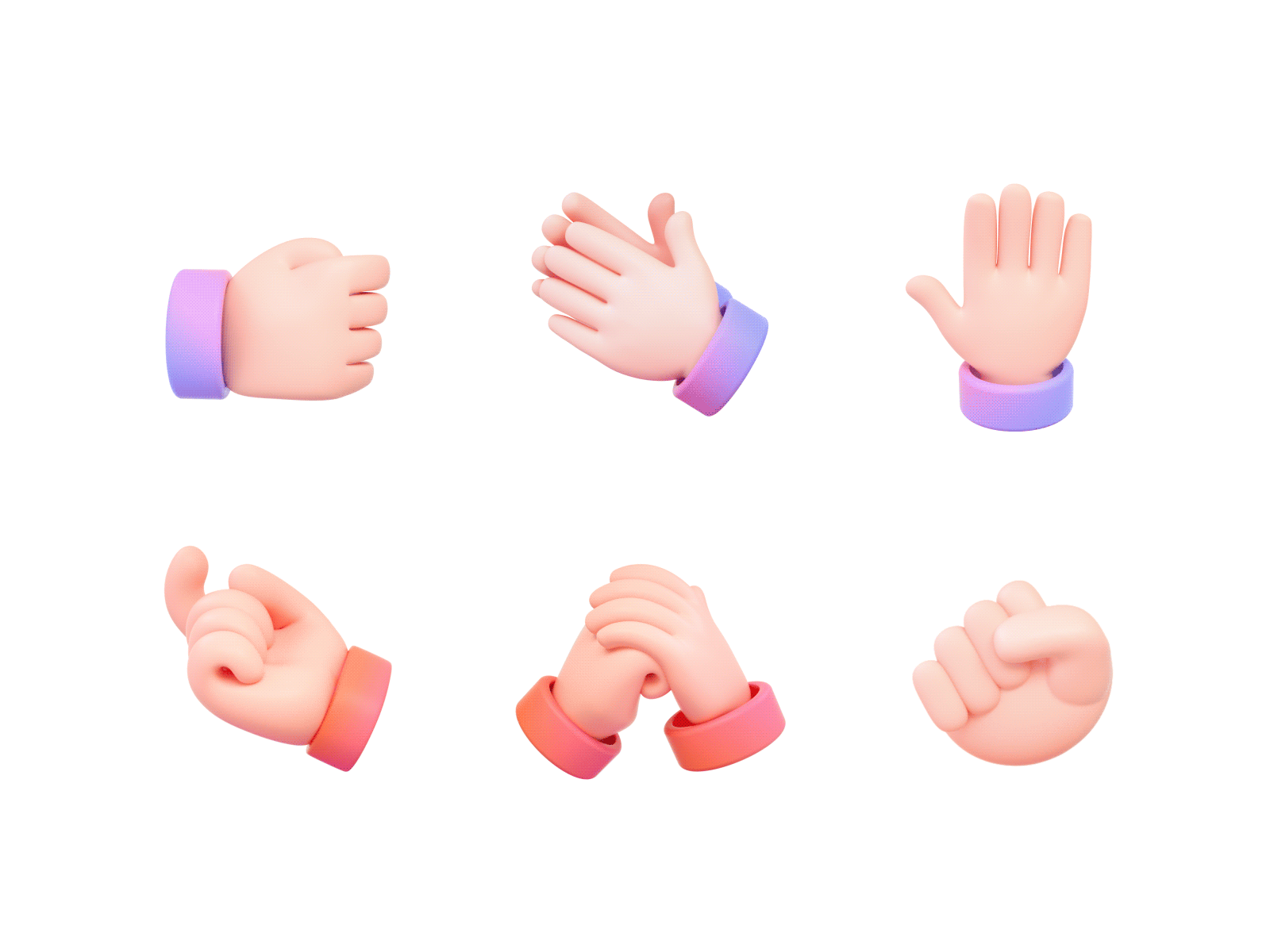 Gesture animation c4d finger