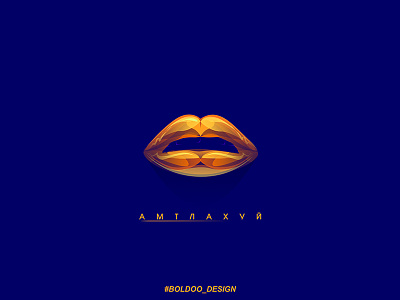 Golden lips background design gold illustration motion