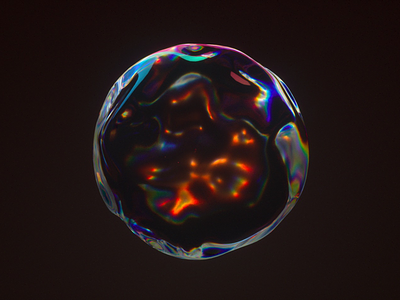 Birth abstract bubble c4d cinema4d ego death holographic metanorm octane render
