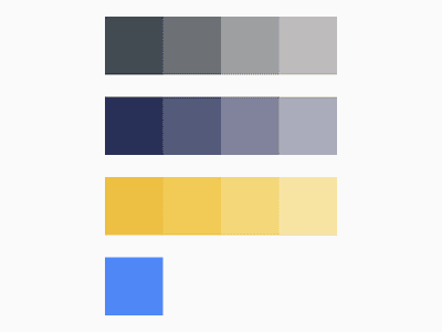 Portfolio Color Palette branding colors interface portfolio web wip
