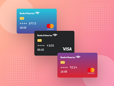 Credit Card UI app branding card credit debit design gradient graphic illustration payment ui vector