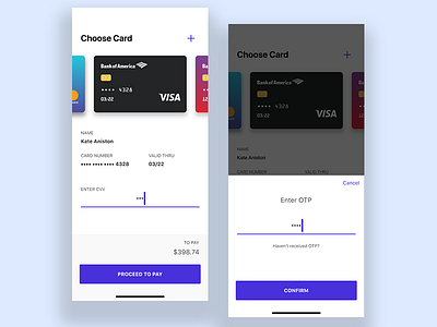 Daily UI Challenge 002 - Credit Card Checkout app clean credit card dailyui design e commerce invision studio ios light payment ui ux