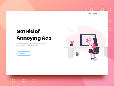 Ad-block Extension Landing Page