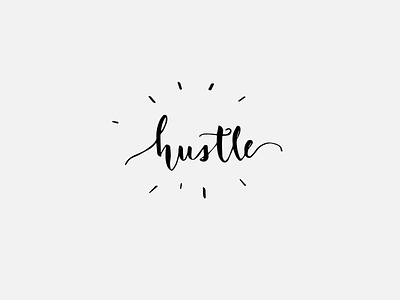 Hustle - Brush Lettering 🖌