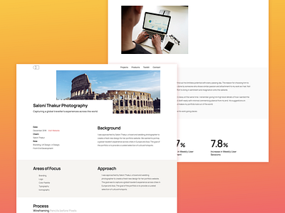 Case Study - Portfolio app branding design interface ui ux web