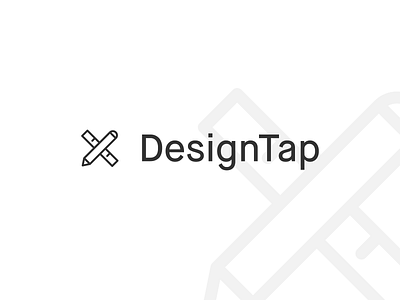 DesignTap Logo branding design flat icon illustrator logo minimal typography vector website