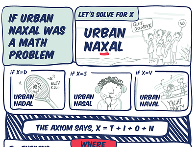 If Urban Naxal was a Math Problem. comic comic strip illustration line drawing urban naxal
