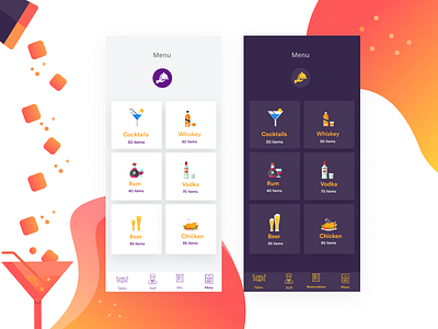 Restaurant bar App menu @app @appdesign @club @design @illustration @lineart @page @productdesign @restaurant @uidesign @uiuxdesign @uxdesign @vectordesign branding design ui ux