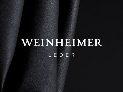Weinheimer Leder Logo brand branding leather logo luxury rio creativo