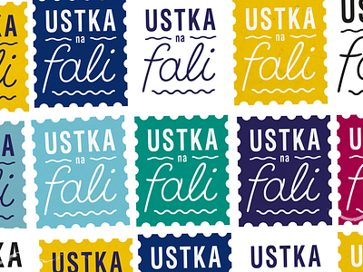 Ustka Na Fali baltic place branding poland sea stamp summer ustka wave windsurfing