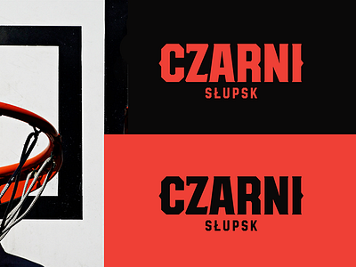 Czarni Słupsk - wordmark basket basketball black czarni mark red rio rio creativo sport słupsk team wordmark