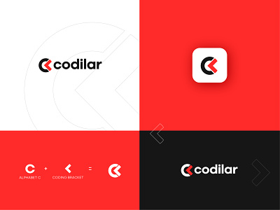 Codilar bracket branding c c logo code coding graphic design logo