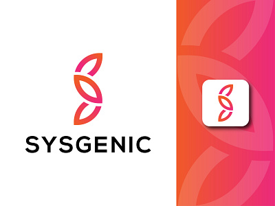 SYSGENIC LOGO abstract colorful creative letter letter s logo logo logo design minimal modern s letter logo s logo