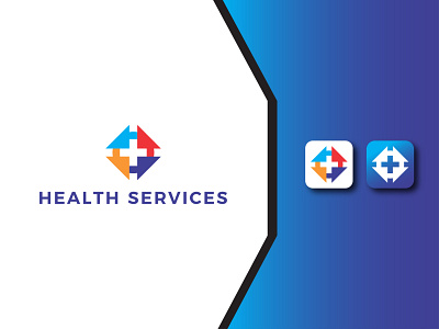 Health Service Logo branding colorful creative health logo logodesign logotype medical modern service