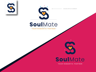 Soul Mate Logo Design branding colorful creative heart logo logodesign love minimal modern professional s logo