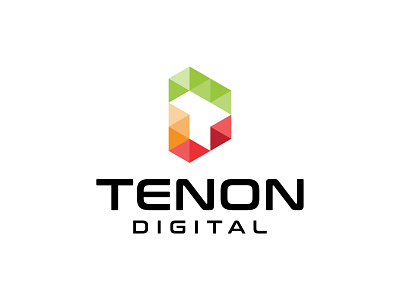 TENON DIGITAL abstract creative design logo design modern tech