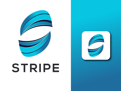 STRIPE LOGO abstract colorful creative letter s logo logo logo design modern s letter s logo