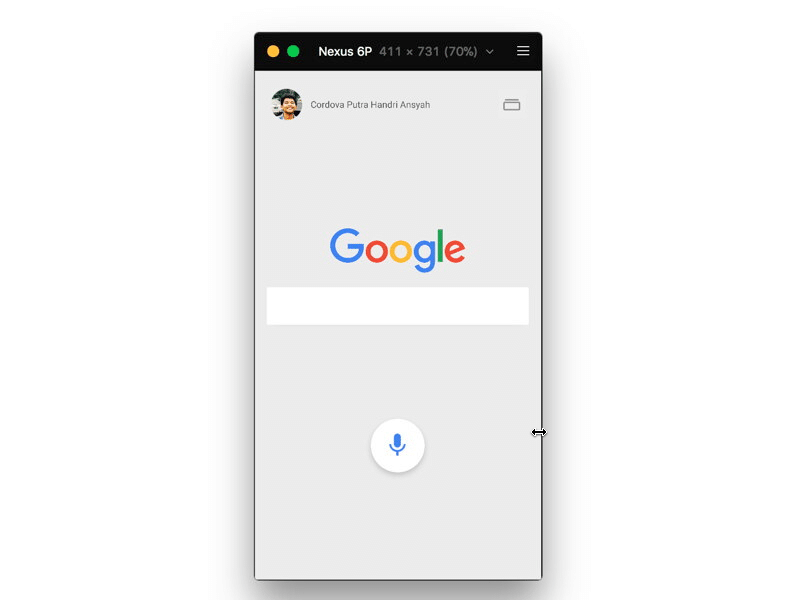 Google Now (Material Design) concept framer prototype