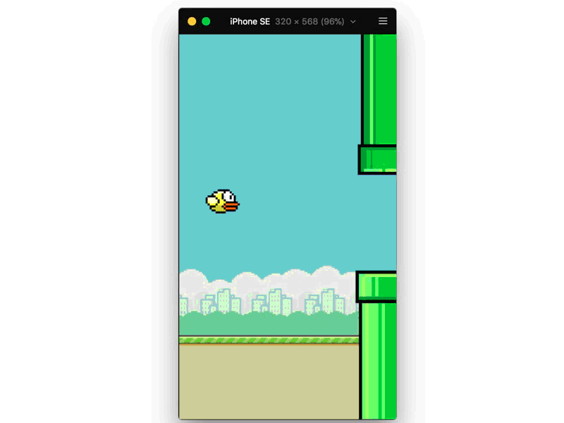 Flappy Bird concept framer prototype
