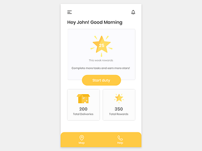 Food delivery app - Volunteer interface design app food delivery service ngo ui ux volunteer interface