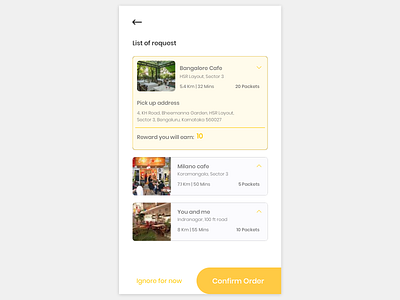 Restaurant listing screen ngo restaurant app restaurant list ui