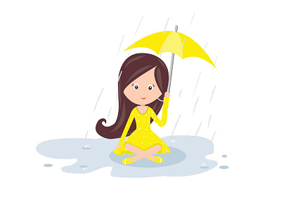 Yeee....Happy Monsoon breeze illustrationlove illustrationoftheday myfavouriteumbrella rain rainydays wind