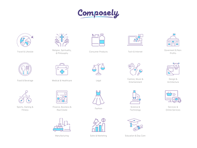 Compose.Ly Icons set categories content freelance design icon icon a day icon artwork icons icons design icons pack icons set web app website icons writer writers