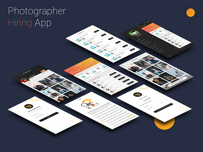 Photographer Hiring App app application design dribbble hire ios photographer ui ux