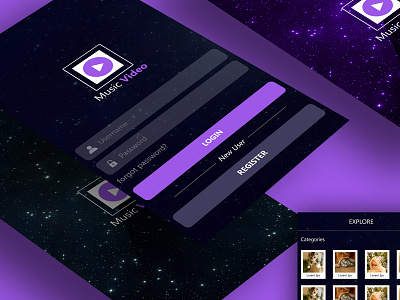 Music Video Application UI Design
