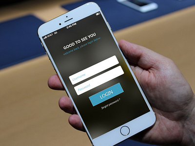 Login Screen Design login. username password ui ux