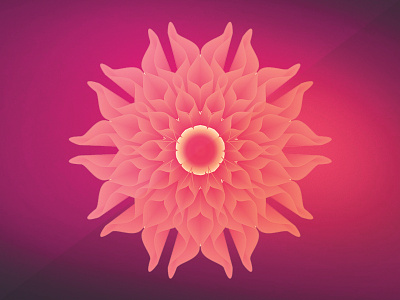 Blended Flower Design blend design flower illustration