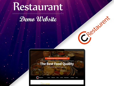 Restaurant Web Layout design layout restaurant web