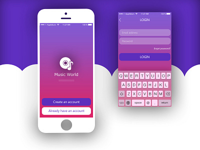 Music World App Design