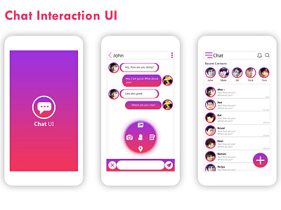 Chat Interaction UI KIT by Bhavna Raval on Dribbble