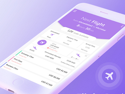 Flight Booking App app booking design flight ui