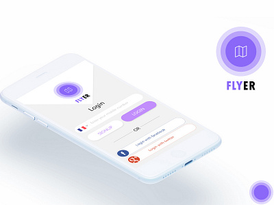 Flyer App Design app desgin flyer login profile