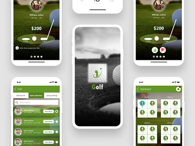 Golf Project design golf project ui