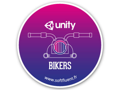 Bikers sticker bikers flat design gradient motorbike softfluent stickers ui gradient unity