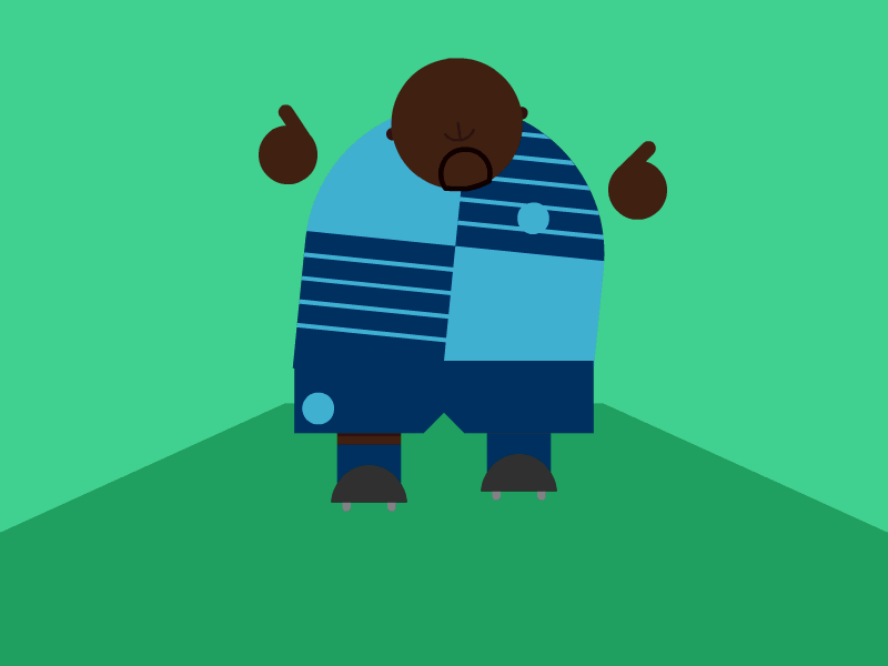 Adebayo Akinfenwa animation character design football illustration motion graphics soccer