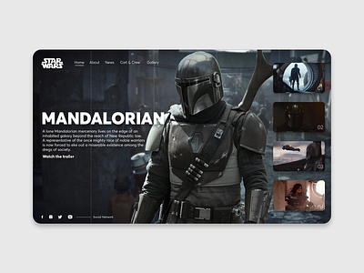 Star Wars: The Mandalorian Website branding design landing site design ui ui ux ui design uidesign uiux ux ux ui ux design uxdesign uxui web web design webdesign website website design