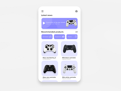 Mobile App Main page by Anastas on Dribbble