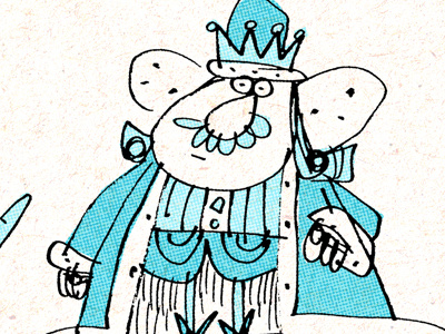 King blunt character design fred king